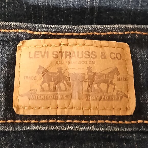 Levi's 512 Jeans Size 12 Perfectly Slimming Straight Leg Blue Denim Stretch - Picture 7 of 10